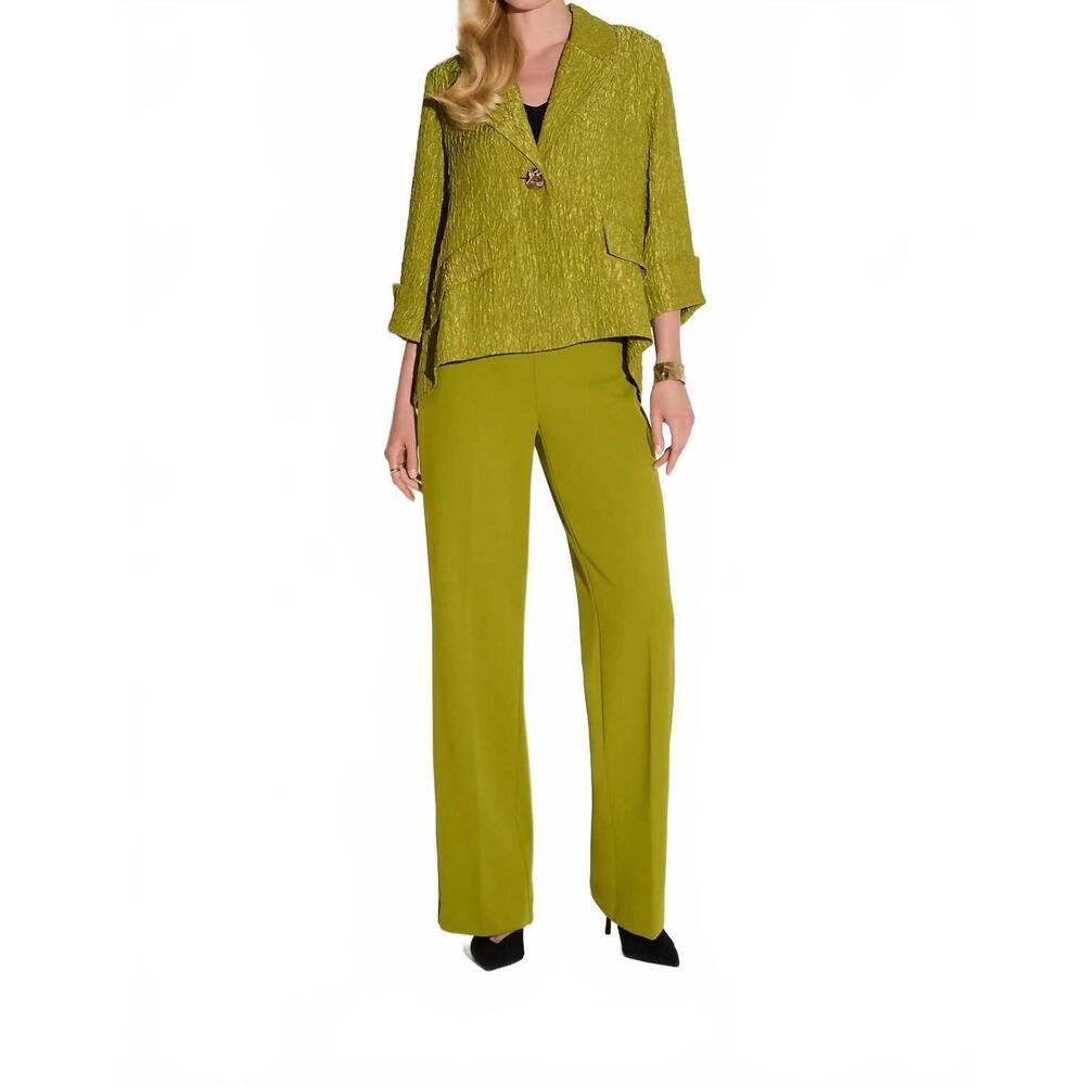 NEW JOSEPH RIBKOFF textured notched collar swing jacket in fern - Picture 5 of 7